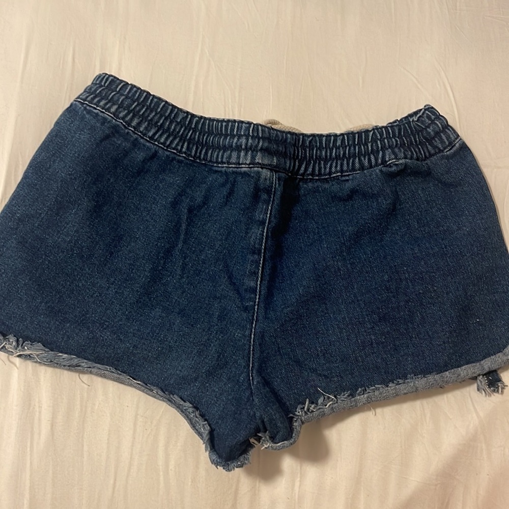 Drawstring denim shorts - Picture 2 of 2